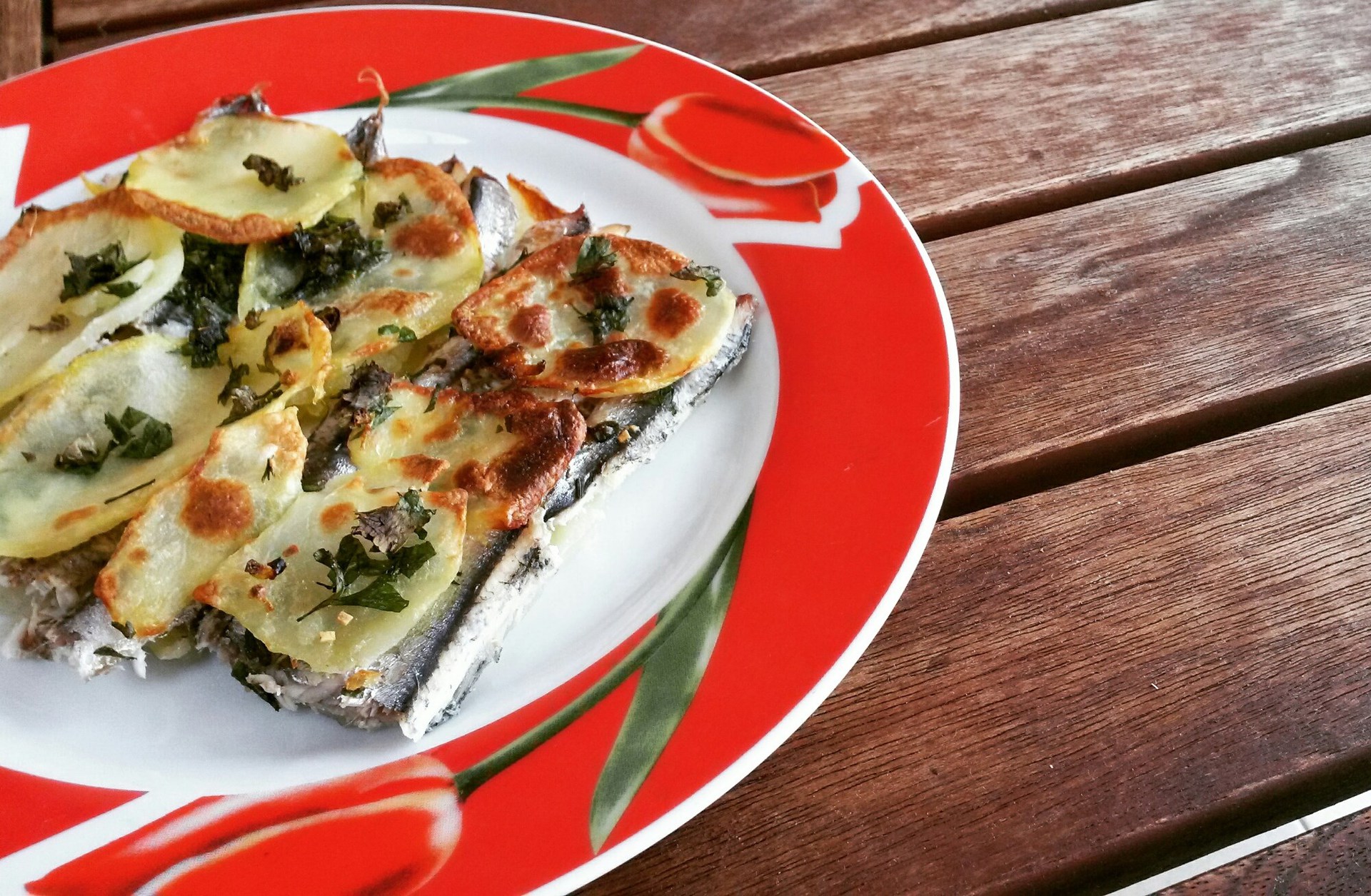 Alici E Patate Al Forno Basilico Secco