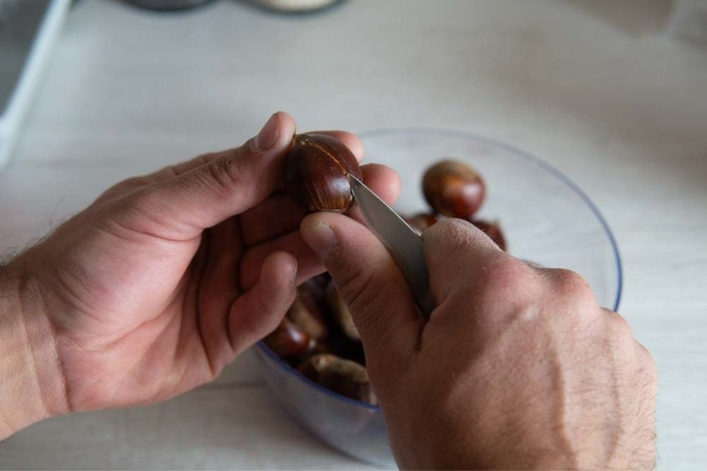 Procedimento castagne al forno