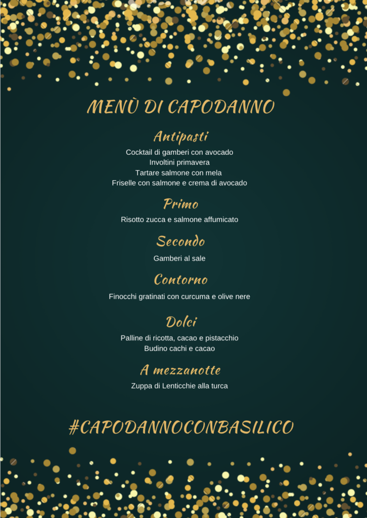 menu di capodanno 2020