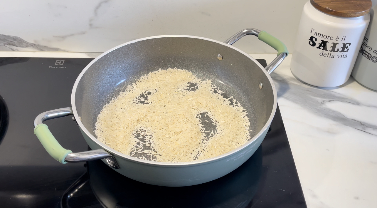 Risotto all'arancia e gamberi