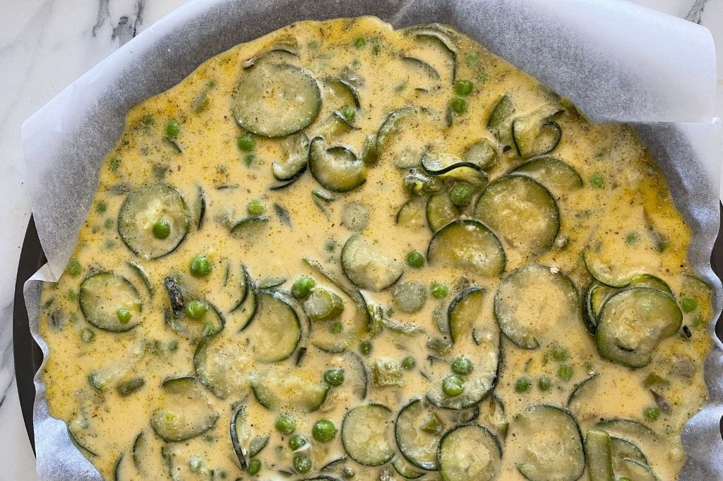 Farinata di ceci con verdure