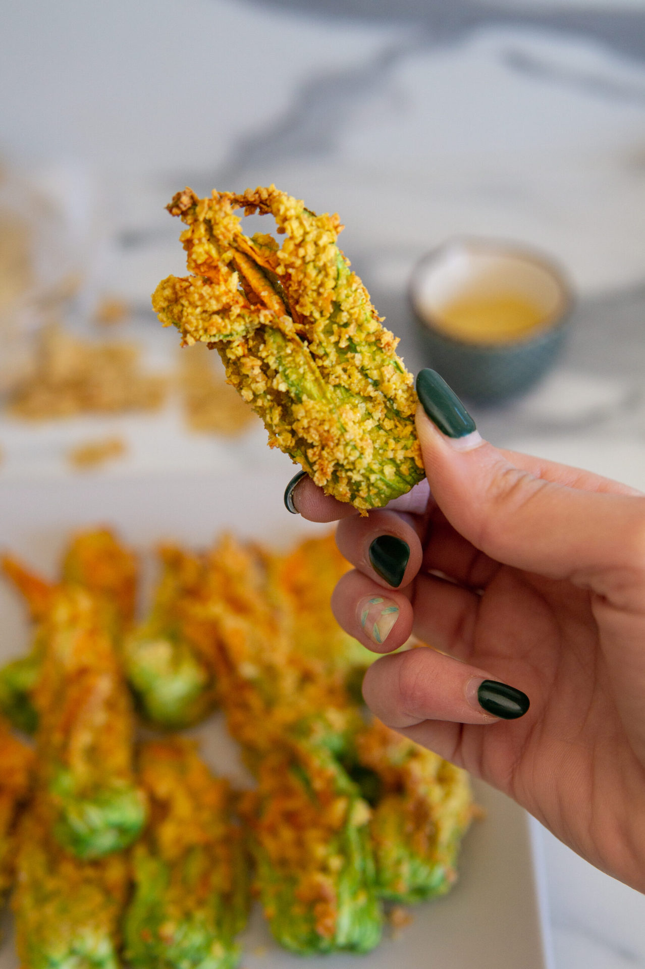 Fiori Di Zucca Al Forno Basilico Secco