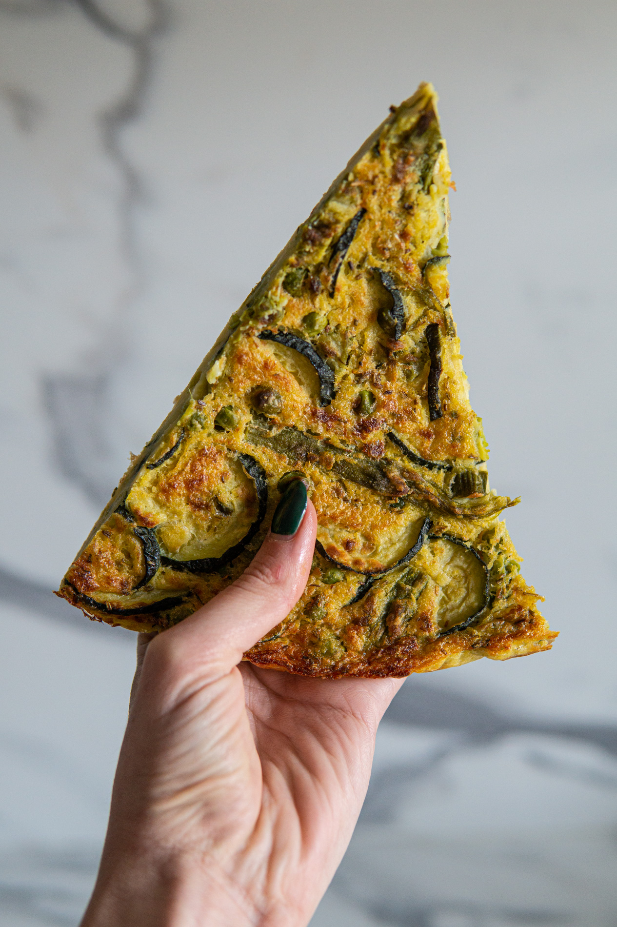Farinata Di Ceci Con Verdure Basilico Secco