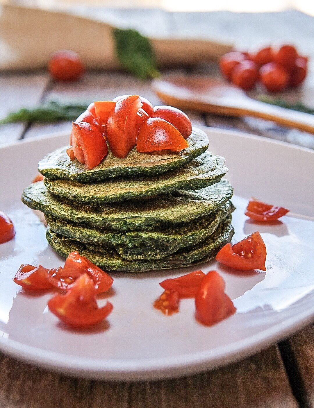 Pancake di spinaci