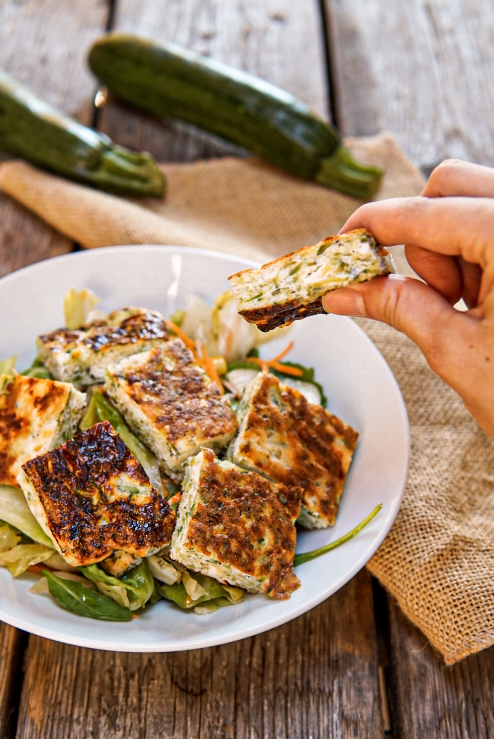 Frittata zucchine e feta