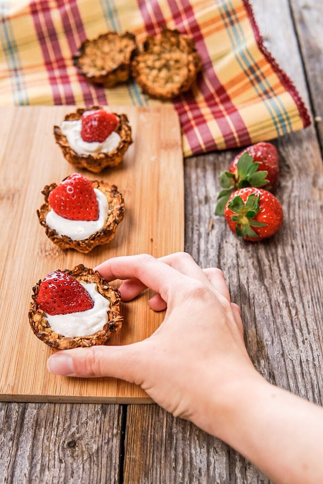 Crostatine con fiocchi d'avena