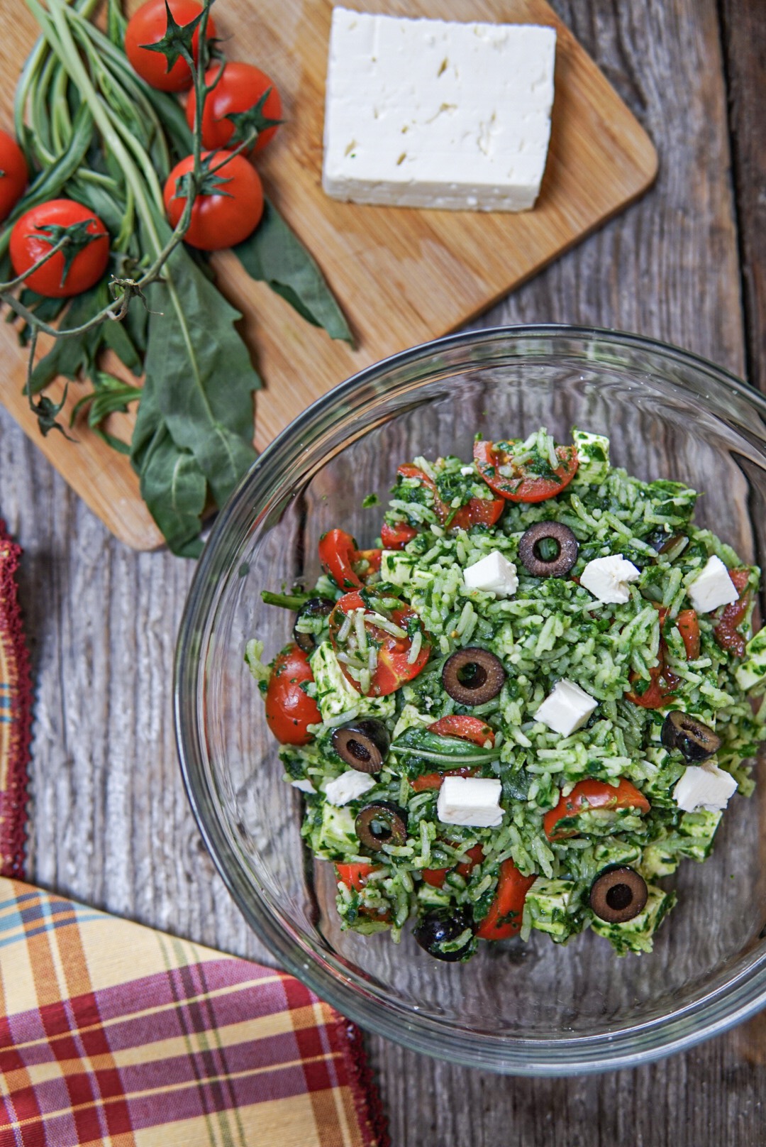 Riso con crema di rucola