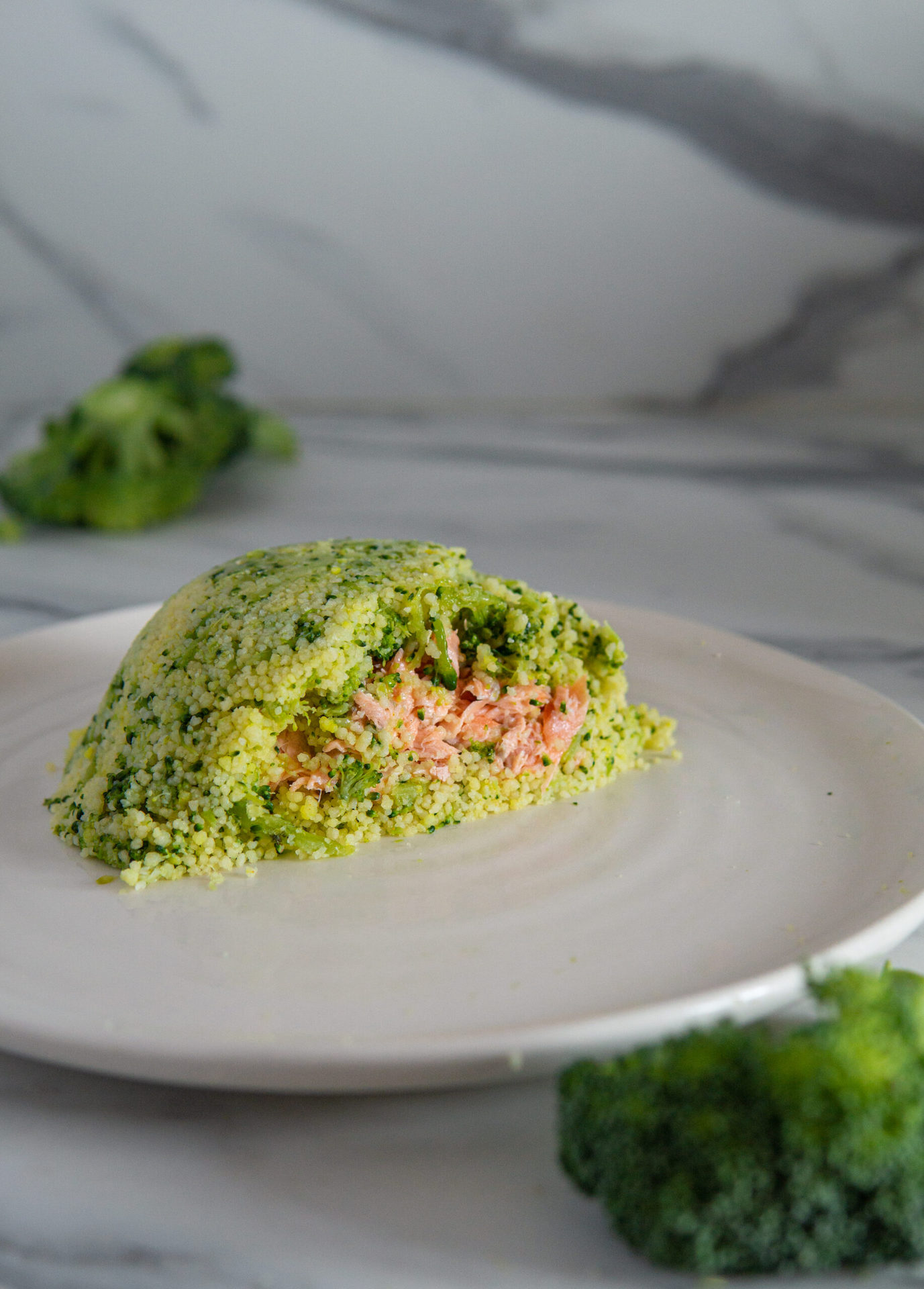 Cous cous salmone e broccoli ricetta step by step Basilico Secco