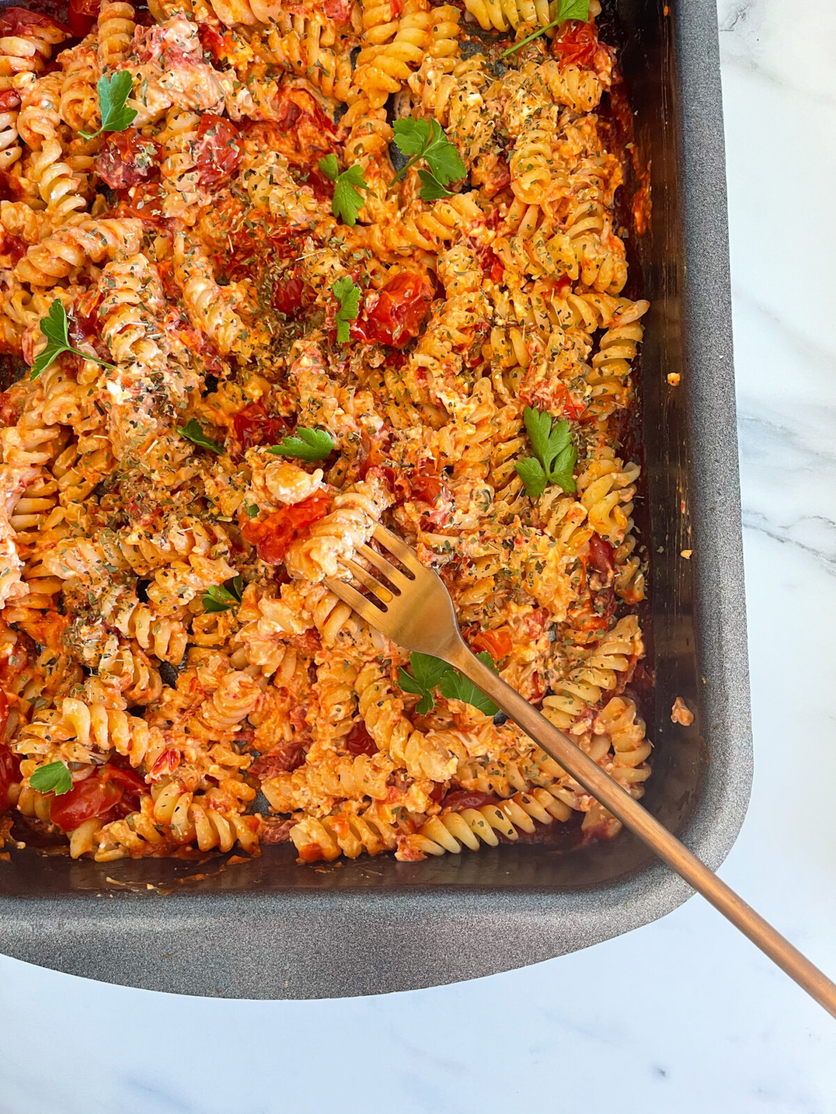 Pasta pomodorini e feta