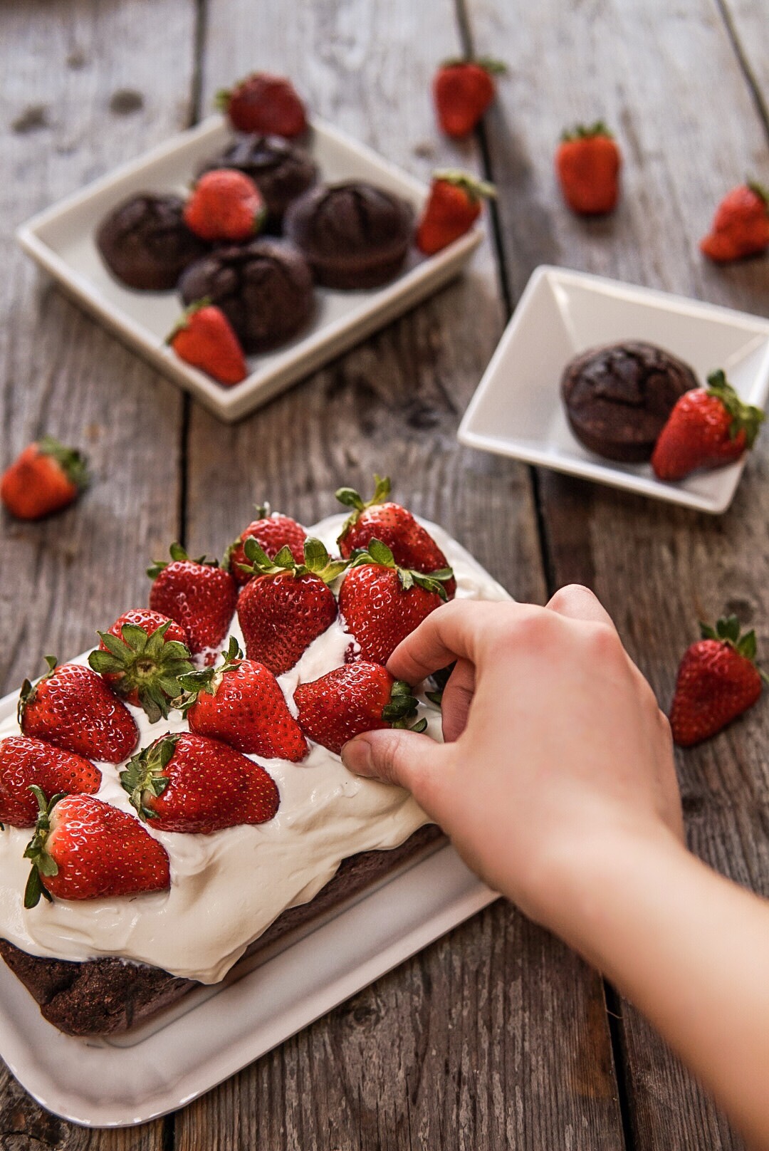 Plum-cake al cioccolato con farina di riso e latte di mandorla