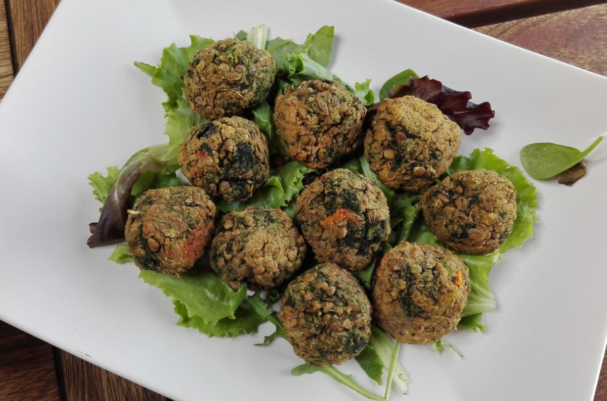 Polpette lenticchie e spinaci