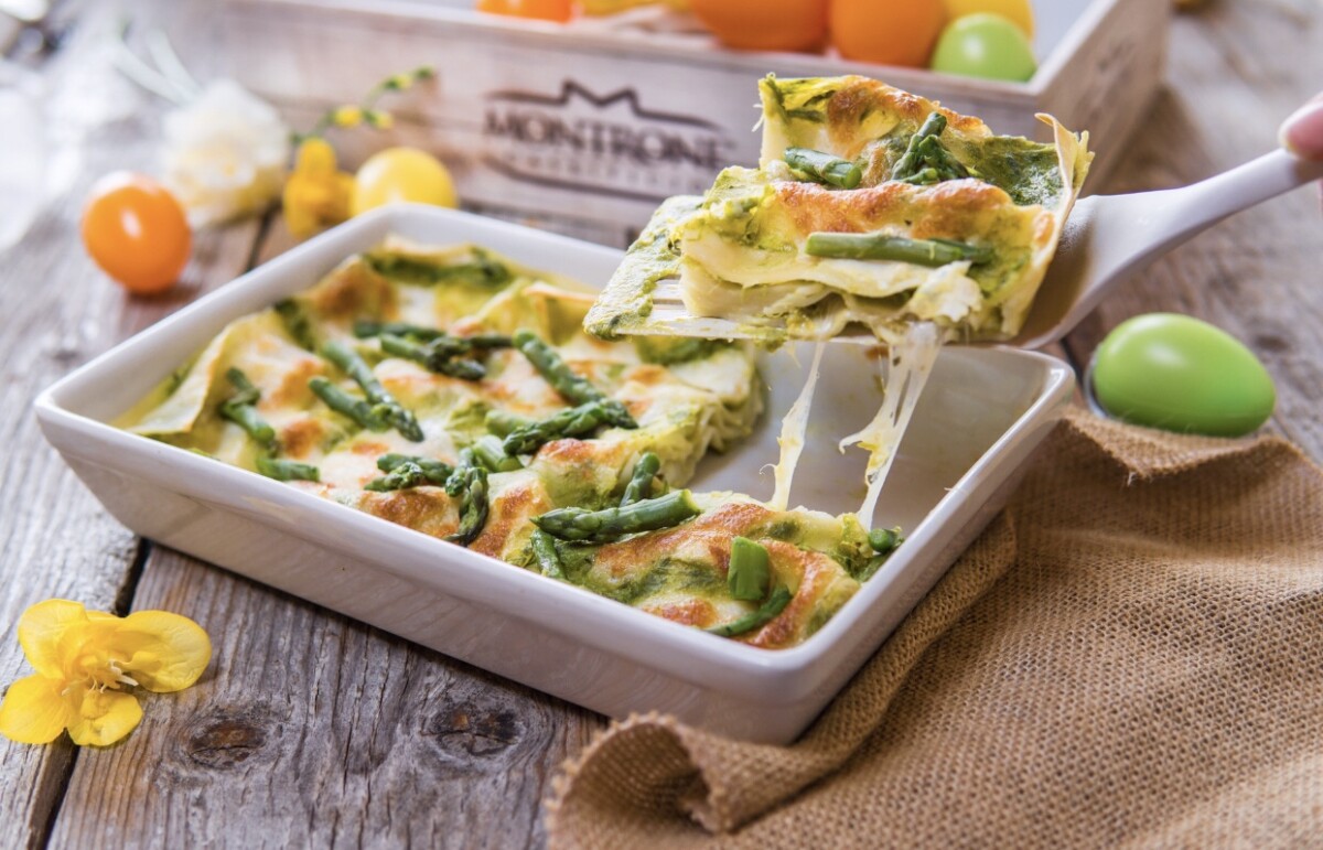 Lasagne con crema di asparagi