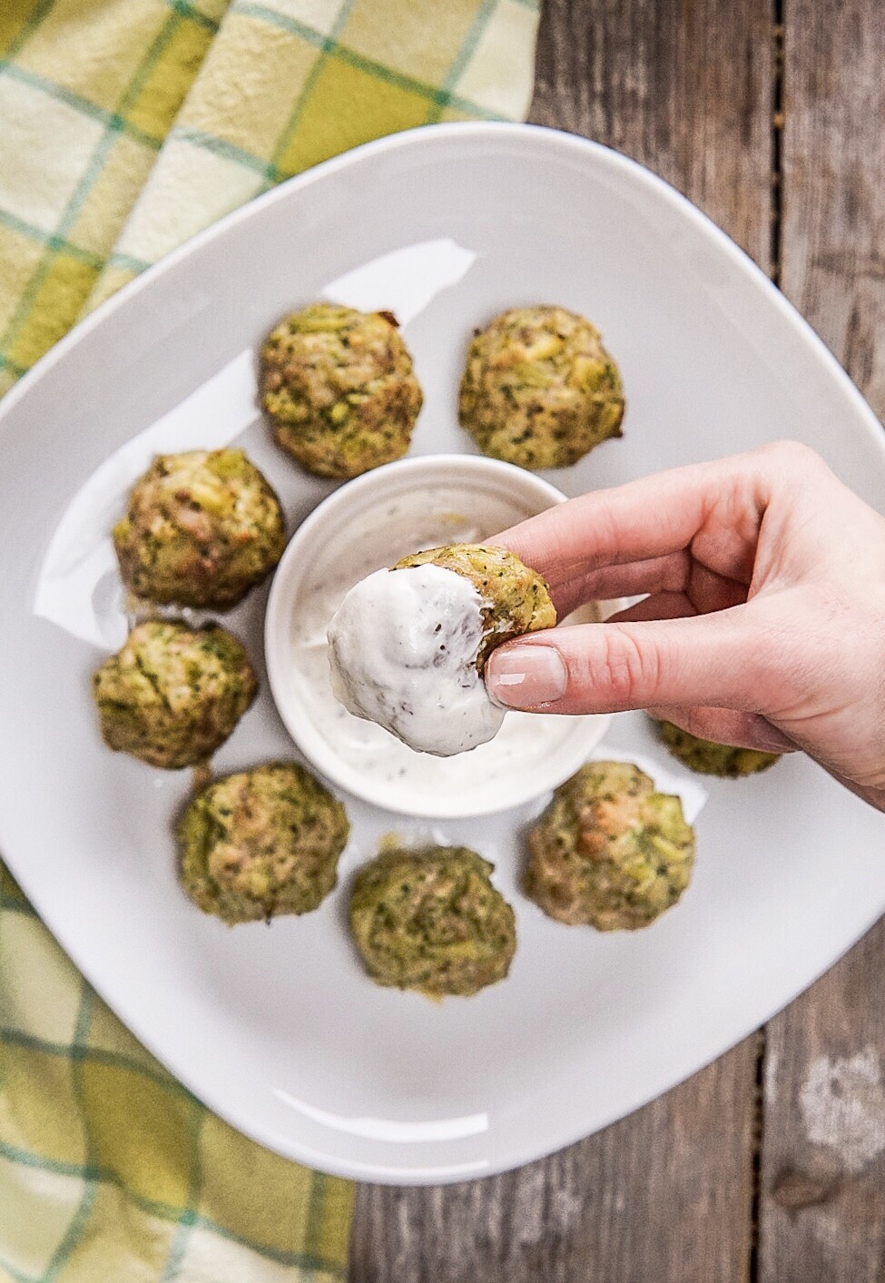 Polpette di pollo e broccoli