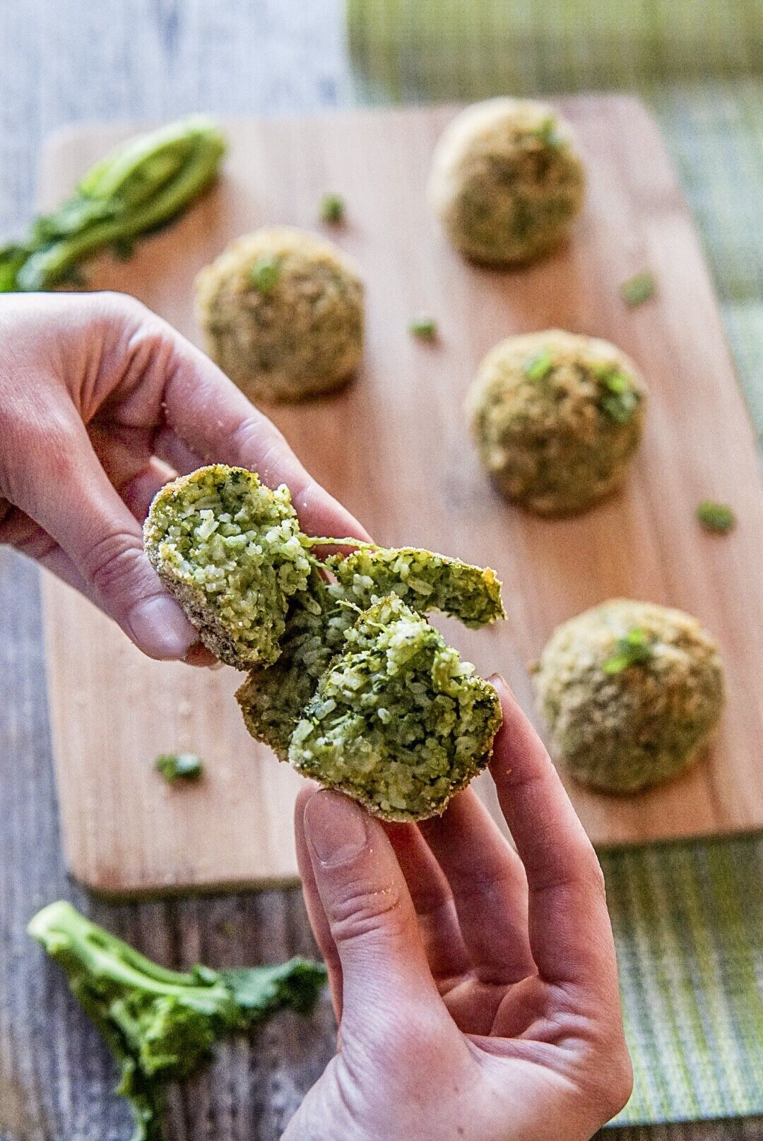 Arancini di riso basmati con cime di rapa