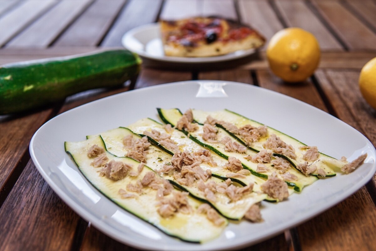 Carpaccio di zucchine senza cottura