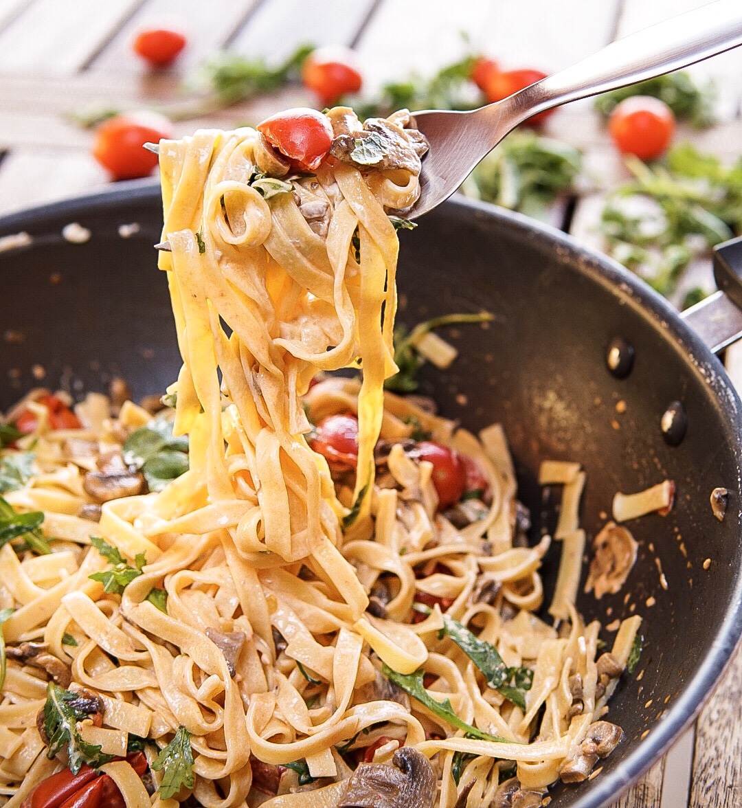 Tagliatelle con funghi