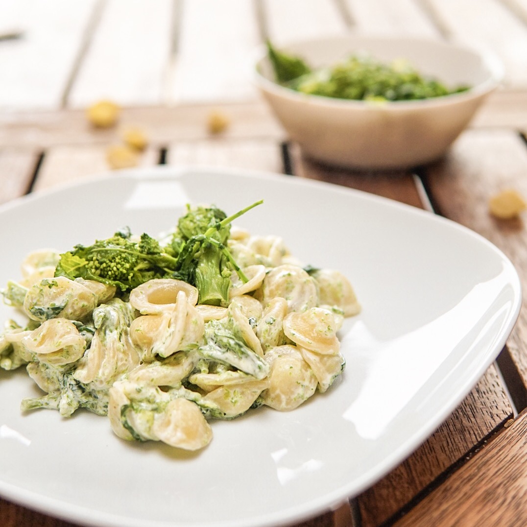 Pasta cime di rapa e formaggio light