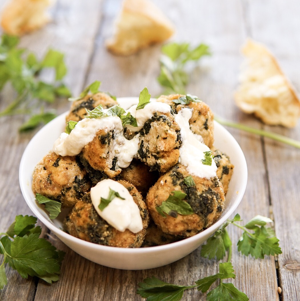 Polpette pollo e spinaci