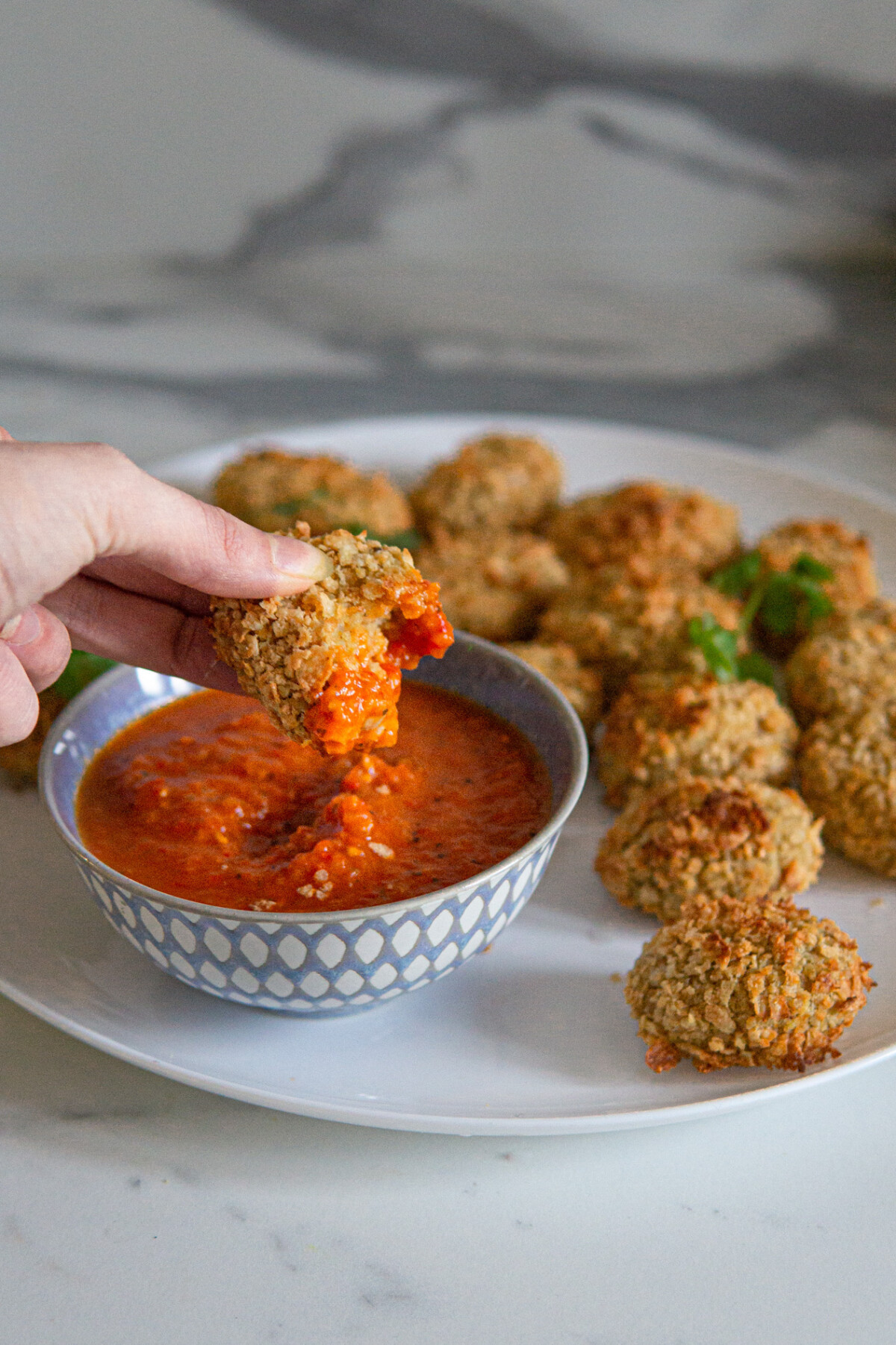 Polpette di ceci al forno