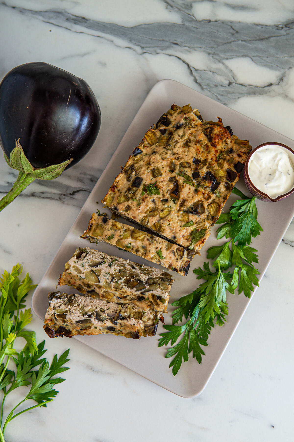 Polpettone di melanzane e carne