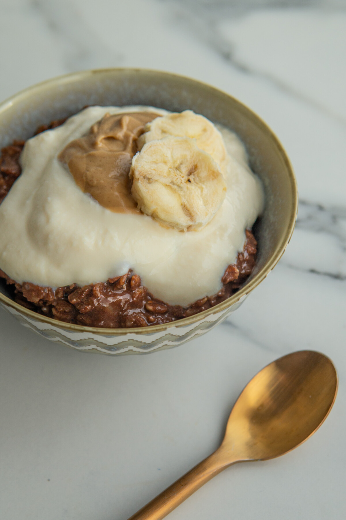 Porridge avena e yogurt