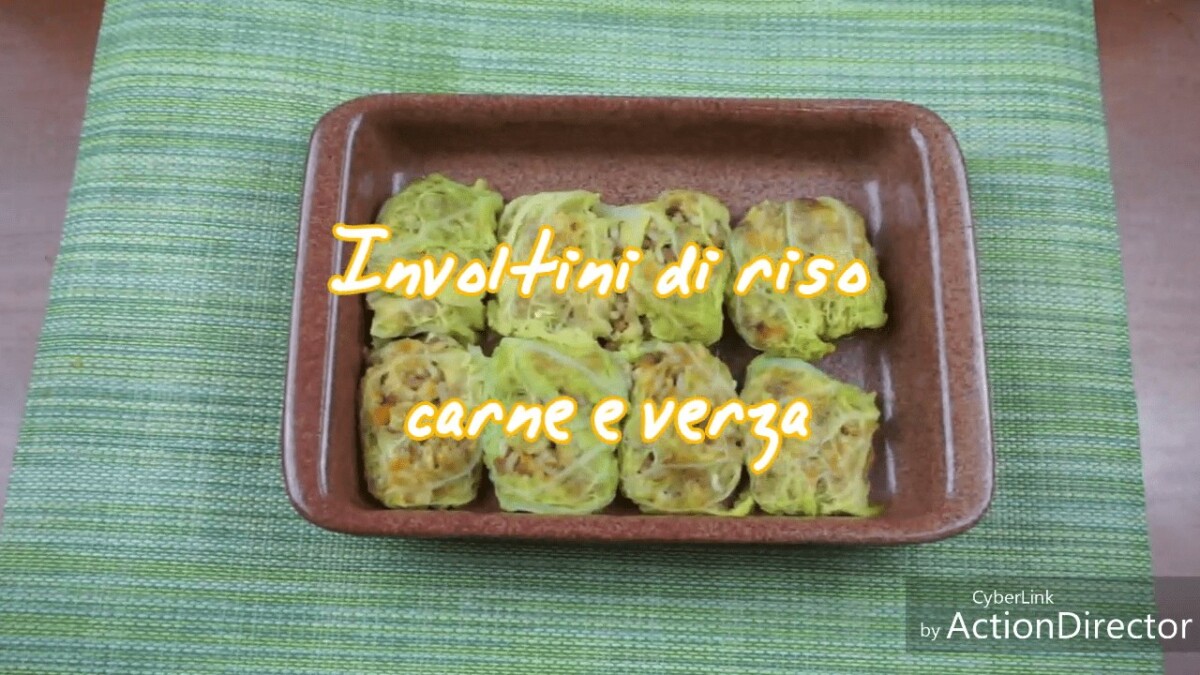  Involtini di verza con riso e carne light