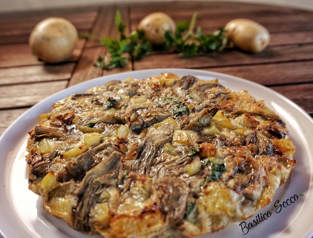 Frittata di patate e carciofi