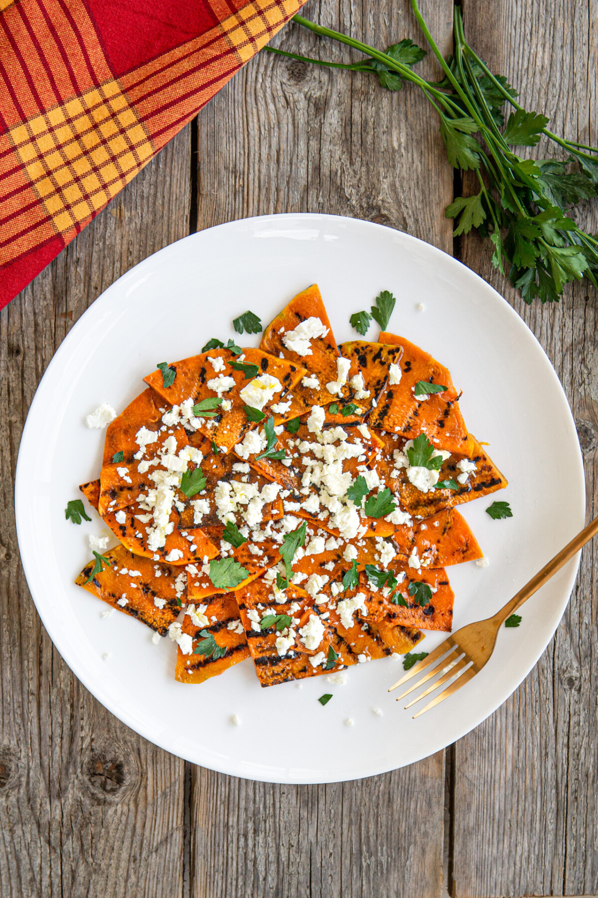 Zucca grigliata con feta