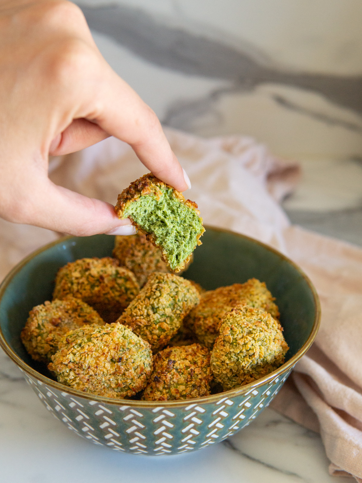 Nuggets di pollo e spinaci