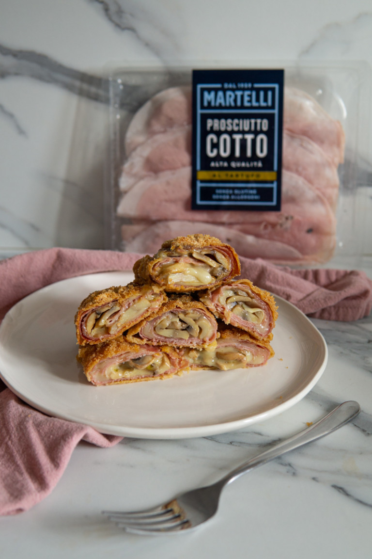 Involtini di prosciutto cotto Basilico Secco