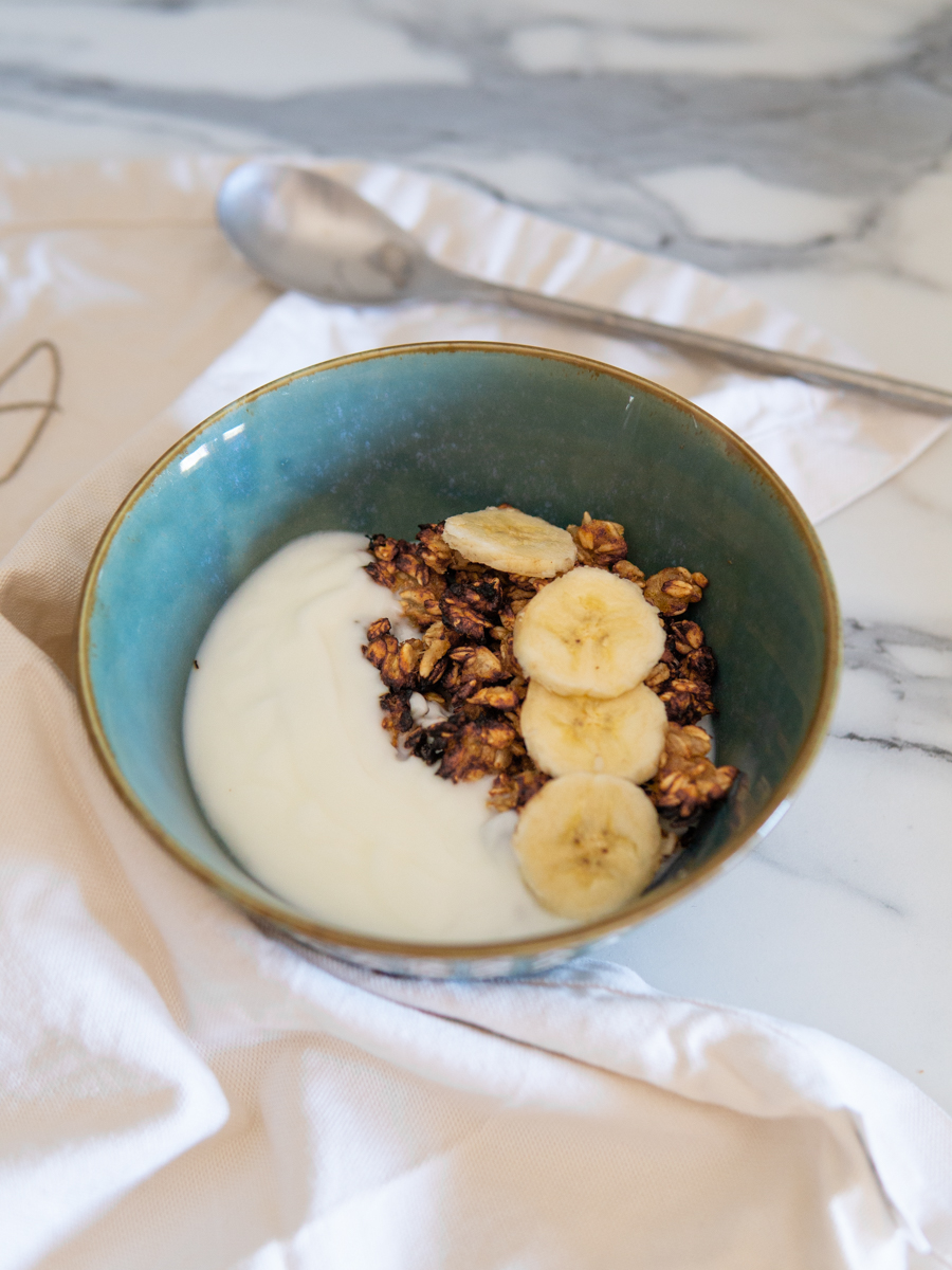 Granola fatta in casa alla banana